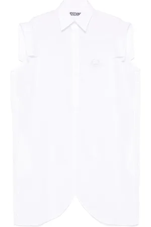 Moschino Vestido camisero corto con cierre oculto