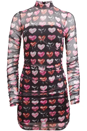 FLEUR DU MAL Vestido corto Heartbreaker fruncido