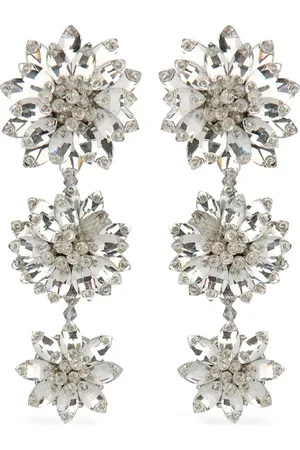 Oscar de la Renta Pendientes Triple Flower