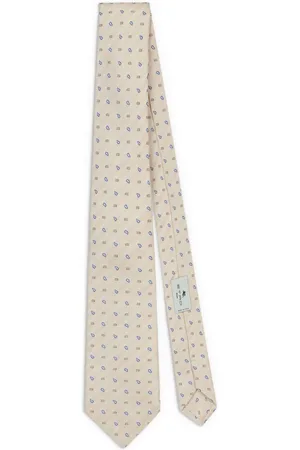 Etro Corbata con bordado de cachemira
