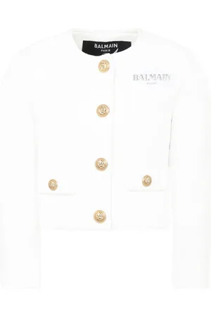 Balmain Chaqueta con logo bordado