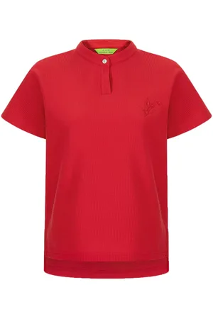SHANGHAI TANG Polo con bordado floral