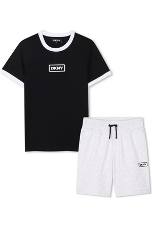 DKNY Conjunto con pantalón corto de algodón