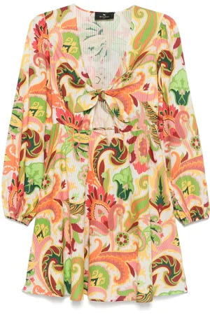Etro Vestido con estampado de cachemira