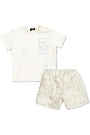 VERSACE Conjunto de bermudas y camiseta de algodón