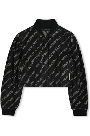 Karl Lagerfeld Chaqueta vaquera con logo en jacquard