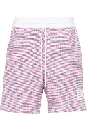 Thom Browne Pantalones cortos de chándal de talle medio