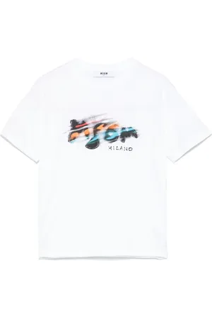Msgm Camiseta con logo estampado
