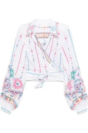 Camilla Camisa corta con diseño cruzado