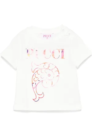 PUCCI Junior Camiseta con logo estampado