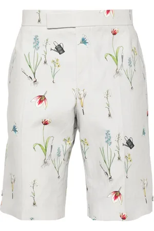 Thom Browne Bermudas rectas con estampado floral