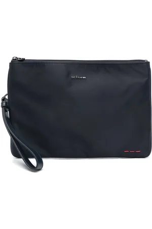 Kiton Bolso de mano con letras del logo