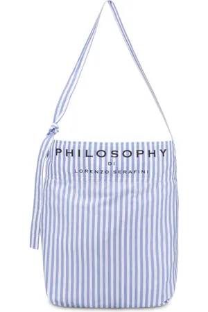 Serafini Bolso de playa con logo estampado