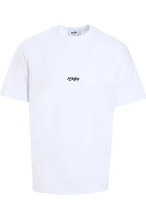 Msgm Camiseta con logo estampado