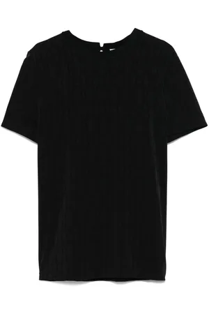 Agnona Camiseta con motivo en jacquard