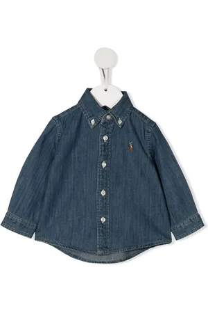 Ralph Lauren Camisa vaquera con bordado Polo Pony