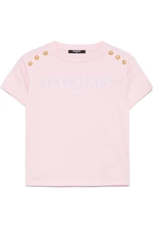 Balmain Camiseta con logo bordado