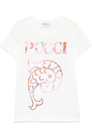 PUCCI Junior Camiseta con logo estampado