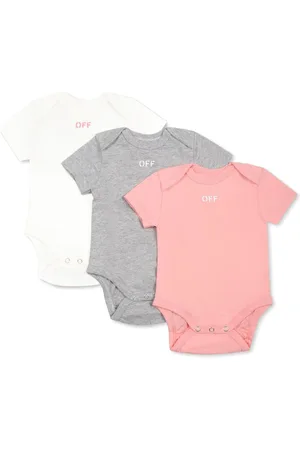 OFF-WHITE Set de pelele con logo estampado