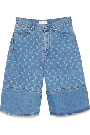 Marine Serre Bermudas con monograma