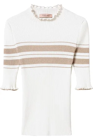 Twin-Set Top de canalé a rayas