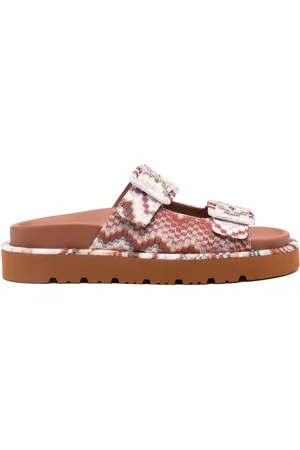 Missoni Sandalias con tejido en zigzag