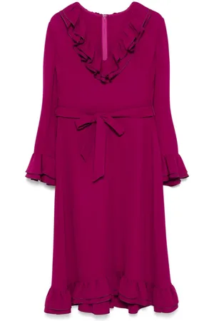 VALENTINO GARAVANI Vestido midi con cuello redondo