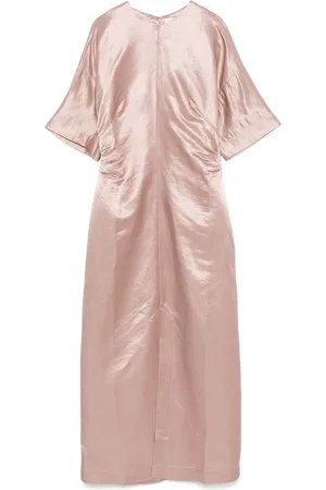 Loulou de Saison Vestido midi con detalle fruncido