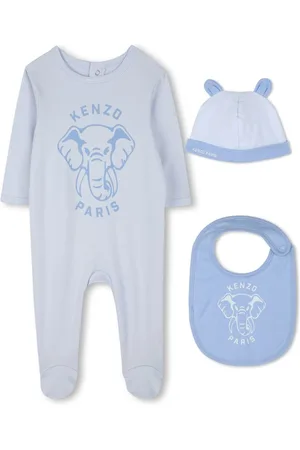Kenzo Set de pijama con elefante estampado