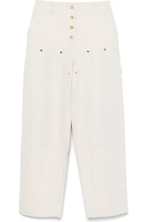 Sandro Pantalones con tejido de sarga