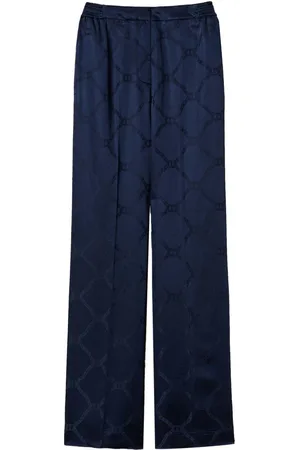 Twin-Set Pantalones palazzo Oval T en jacquard