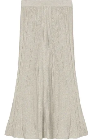 AERON Falda midi Mossy