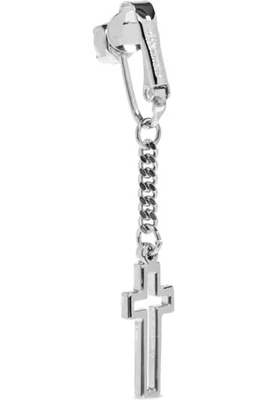 Dsquared2 Pendiente con charm de cruz