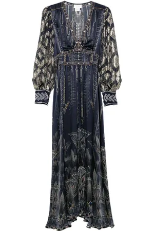 Camilla Vestido largo con estampado The Egypt Effect