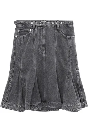 3.1 Phillip Lim Falda vaquera con cinturón