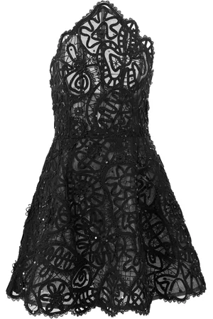 Carolina Herrera Vestido corto bordado