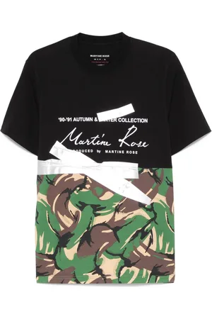 MARTINE ROSE Camiseta con motivo en el pecho