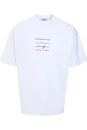 Msgm Camiseta con logo estampado