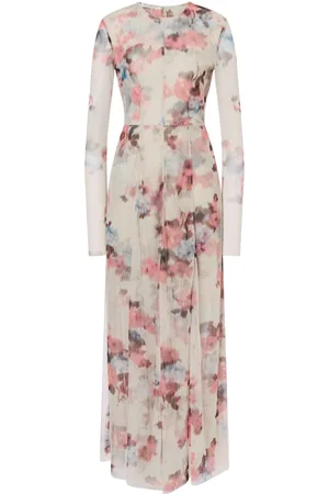 Serafini Vestido largo con estampado floral