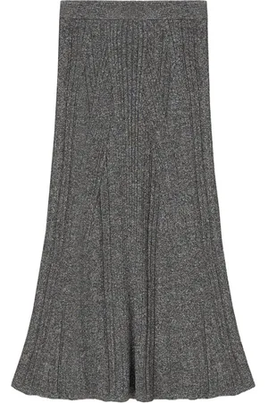 AERON Falda midi Mossy
