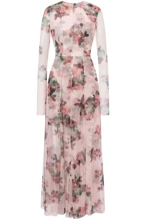 Serafini Vestido largo con estampado floral