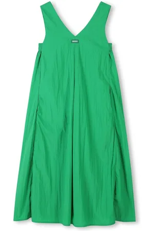 DKNY Vestido midi con aplique del logo
