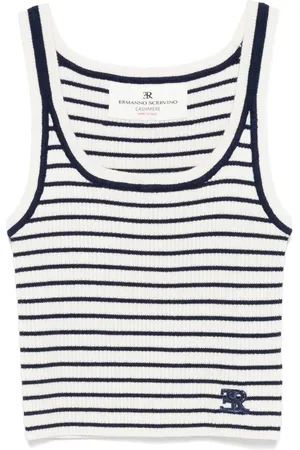 ERMANNO SCERVINO Top de tirantes a rayas