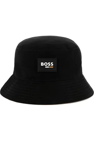 HUGO BOSS Sombrero de pescador con parche del logo