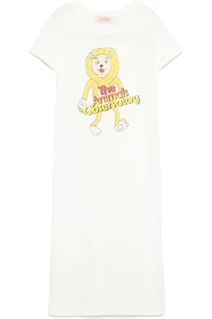 The Animals Observatory Vestido estilo camiseta con estampado gráfico
