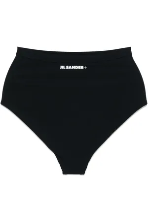 Jil Sander Bragas de bikini con logo estampado
