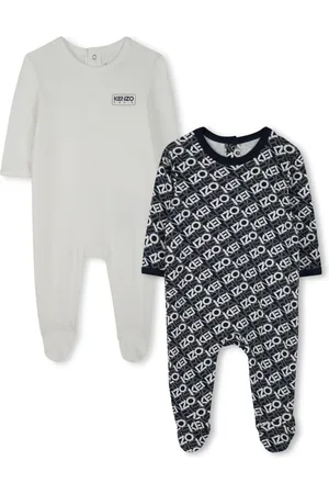 Kenzo Set de dos pijamas con logo estampado