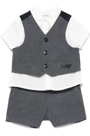 Emporio Armani Conjunto con bermudas y cuadros mini