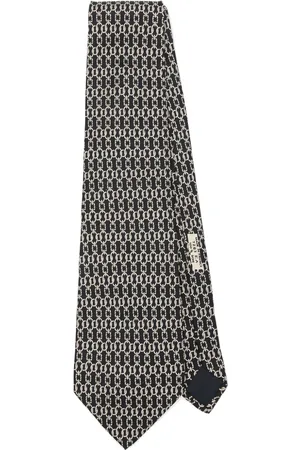 Hermès Corbata con estampado gráfico 2010