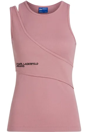 Karl Lagerfeld Top con detalle a capas
